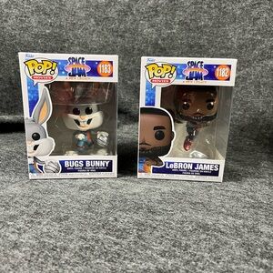 Funko pop Space jams Bugs And Lebron James Brand New